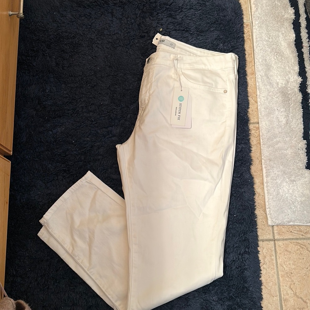 NWT Just Black White Jeans